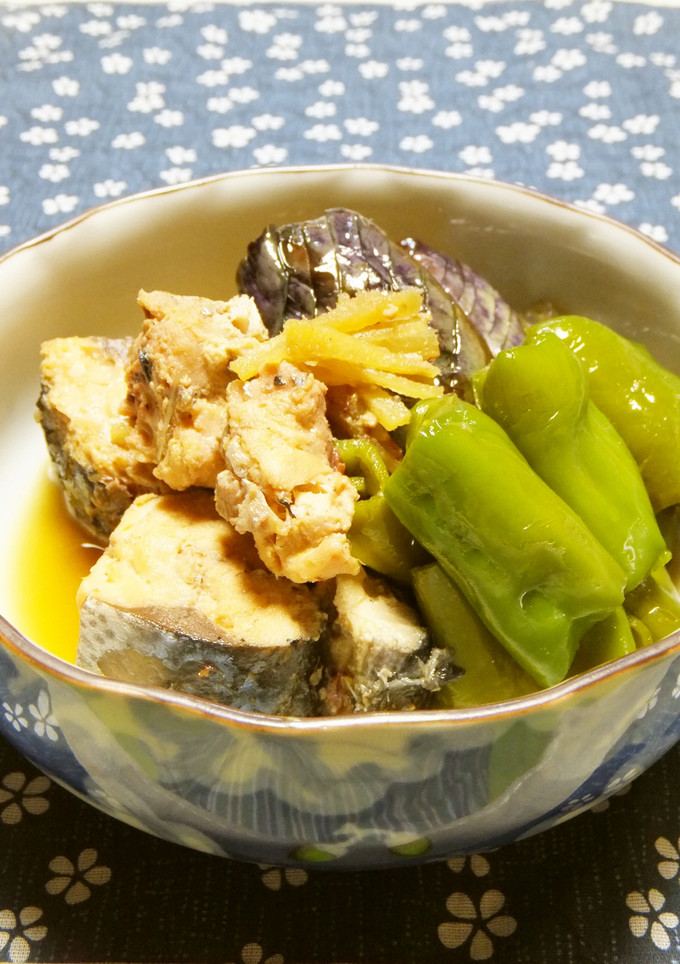 さば缶deなすとピーマンの煮物-レシピのメイン写真