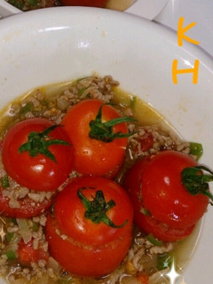 トマトのファルシ風肉詰め☆-レシピのメイン写真
