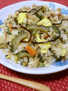 ゴーヤの塩昆布チャーハン-レシピのメイン写真