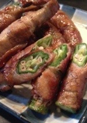 オクラの肉巻き♡-レシピのメイン写真