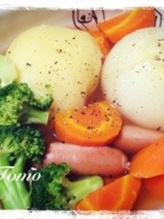 じゃがいも、玉ねぎまるごとポトフ❣-レシピのメイン写真