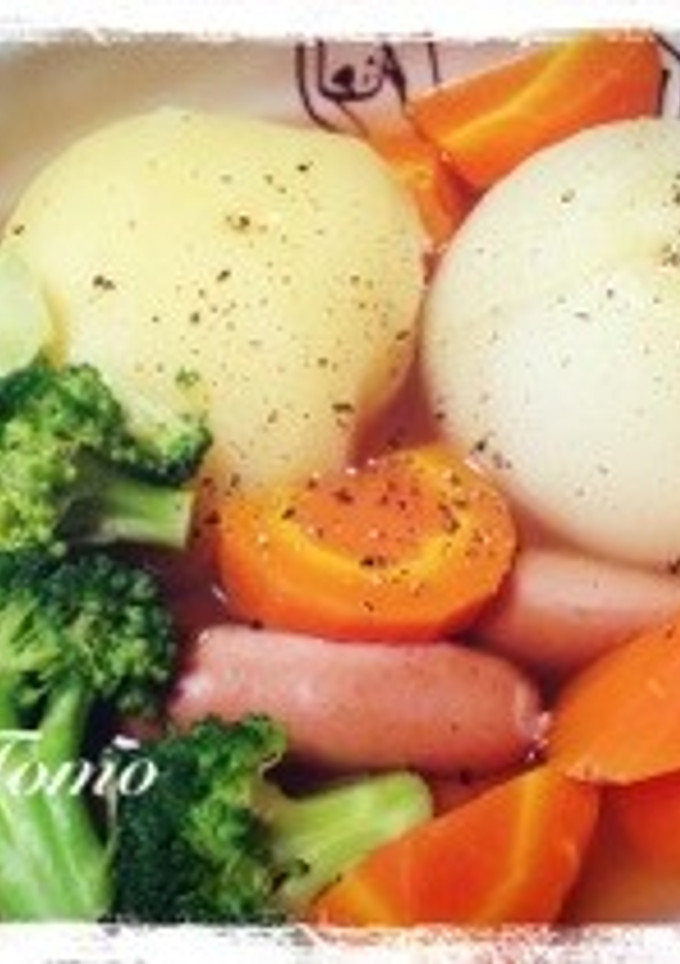 じゃがいも、玉ねぎまるごとポトフ❣-レシピのメイン写真