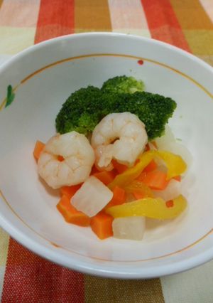 エビとボイル野菜のサラダ-レシピのメイン写真