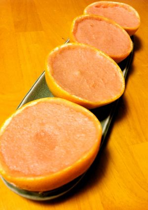 ピンクグレープフルーツのカップゼリー-レシピのメイン写真