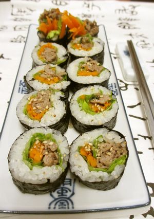 ブルコギでキムパ(불고기김밥)-レシピのメイン写真