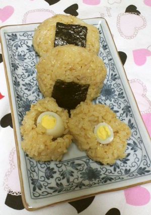 受験がんば！プチびっくりおにぎり☆-レシピのメイン写真
