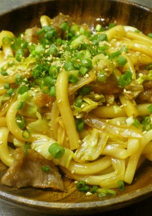 カルビ焼肉うどん-レシピのメイン写真