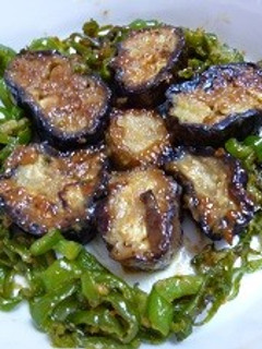 練りごまで、茄子とピーマンのごま照り焼き-レシピのメイン写真