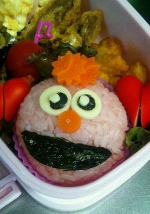 キャラ弁♪お口ぱっくりモッピー♡-レシピのメイン写真