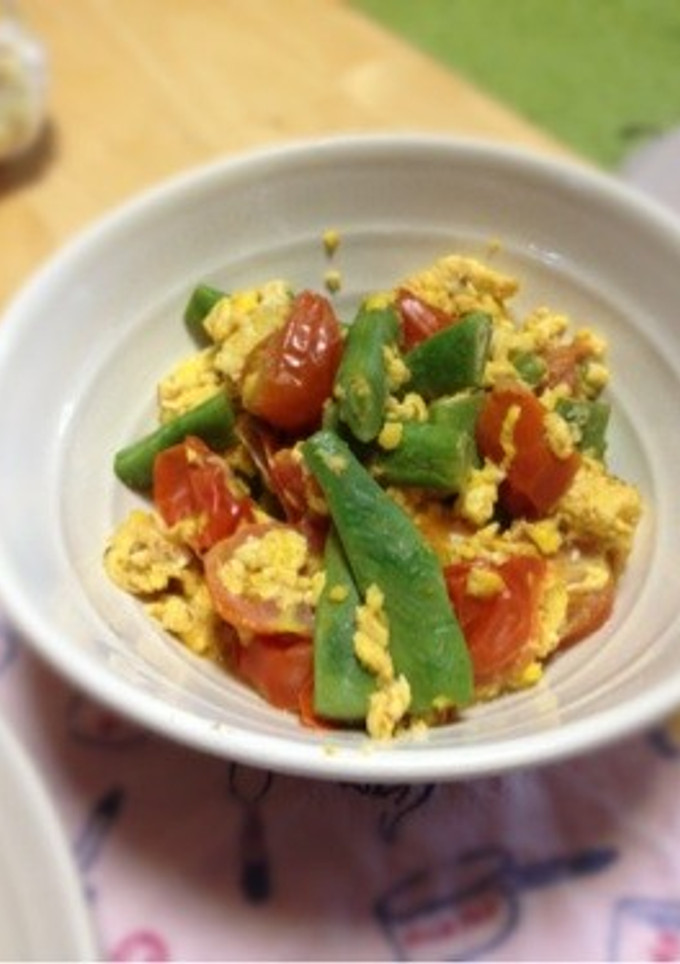 夏野菜＊いんげんとトマトの中華炒め-レシピのメイン写真