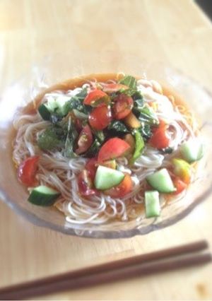 夏野菜＊モリモリそうめん-レシピのメイン写真