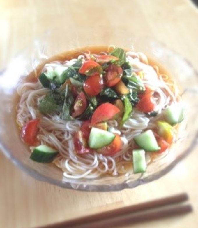 夏野菜＊モリモリそうめん-レシピのメイン写真