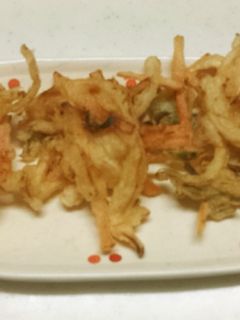 さきいか入り野菜のかき揚げ-レシピのメイン写真