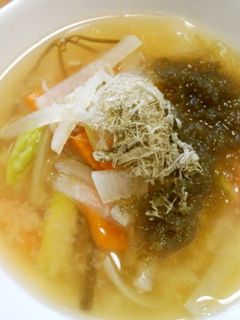 具たっぷりでgoo~ おひとり様味噌汁♪-レシピのメイン写真