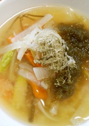 具たっぷりでｇｏｏ～　おひとり様味噌汁♪-レシピのメイン写真
