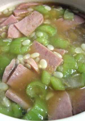 ヘチマの味噌汁-レシピのメイン写真