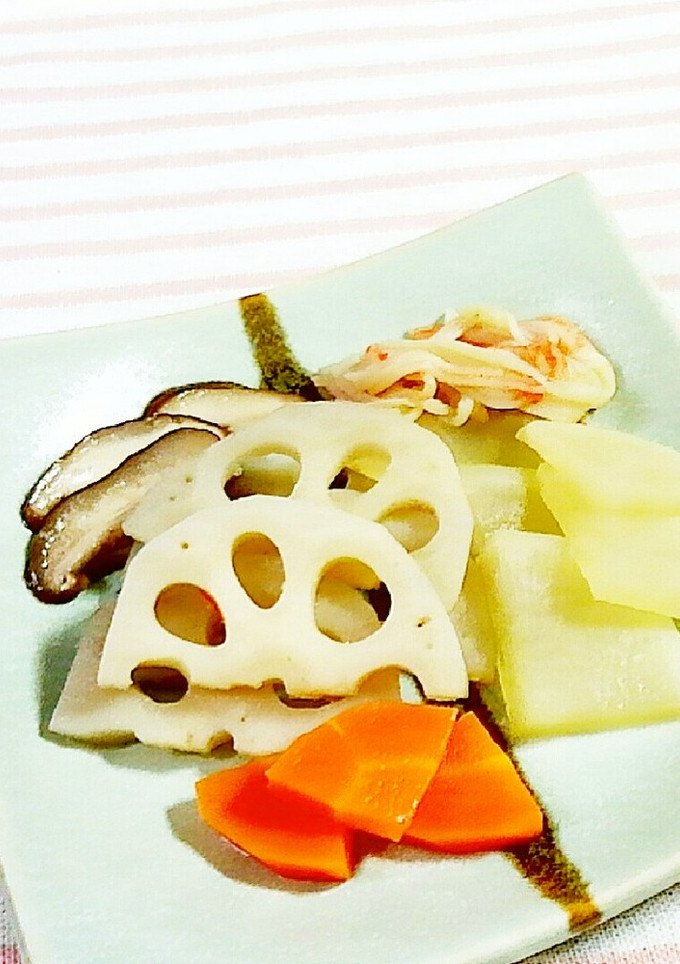 蓮根・大根とカニかまぼこのサッと煮♪-レシピのメイン写真