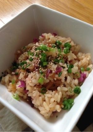鶏むね肉の炊き込みしば漬ごはん-レシピのメイン写真