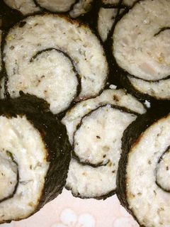 鶏つくね のり巻きあげ-レシピのメイン写真