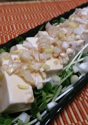 豆腐のにんにく醤油かけ-レシピのメイン写真