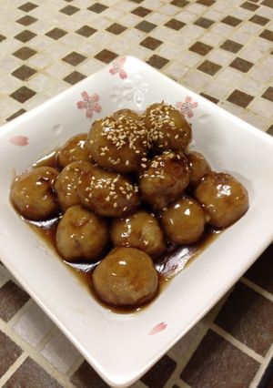 ごちそう♡れんこんの肉団子甘酢あんかけ-レシピのメイン写真