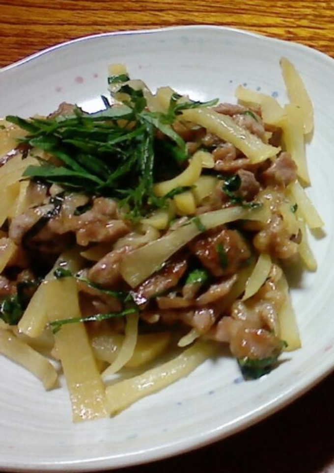 豚肉とたくあんの生姜炒め-レシピのメイン写真