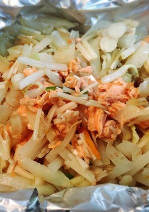 ＊親子で一緒に♡タラ(鮭)のホイル焼き＊-レシピのメイン写真