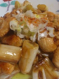 ネギを美味しく食べたい♪焼き鳥風ネギ炒め-レシピのメイン写真