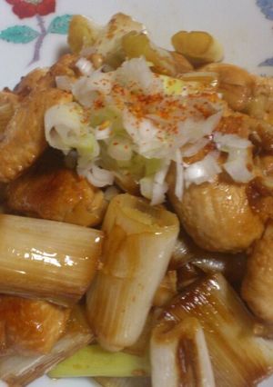 ネギを美味しく食べたい♪焼き鳥風ネギ炒め-レシピのメイン写真