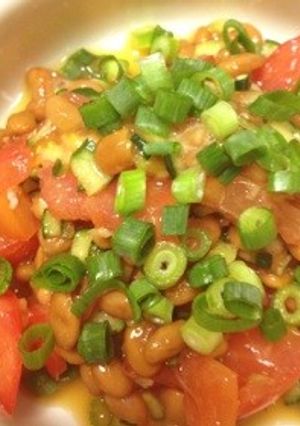 サラサラと食べれる粘らないトマト納豆-レシピのメイン写真