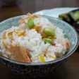 鮭の炊き込みご飯。
