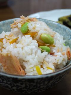 鮭の炊き込みご飯。-レシピのメイン写真
