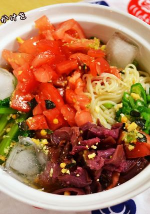 夏バテやダイエットに! 劇旨野菜そうめん-レシピのメイン写真