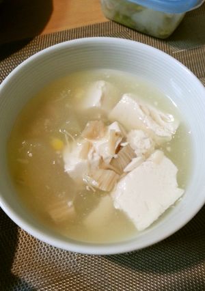 冬瓜と豆腐と貝柱のヘルシースープ-レシピのメイン写真