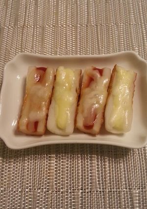お弁当に♪ちくわの２色チーズ焼き-レシピのメイン写真