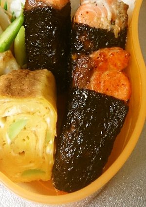お弁当に！鮭の磯部バター焼き-レシピのメイン写真