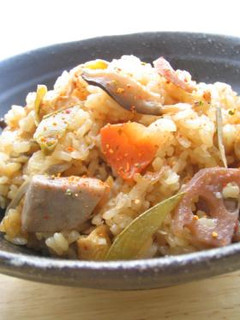 豚汁風炊き込みご飯-レシピのメイン写真