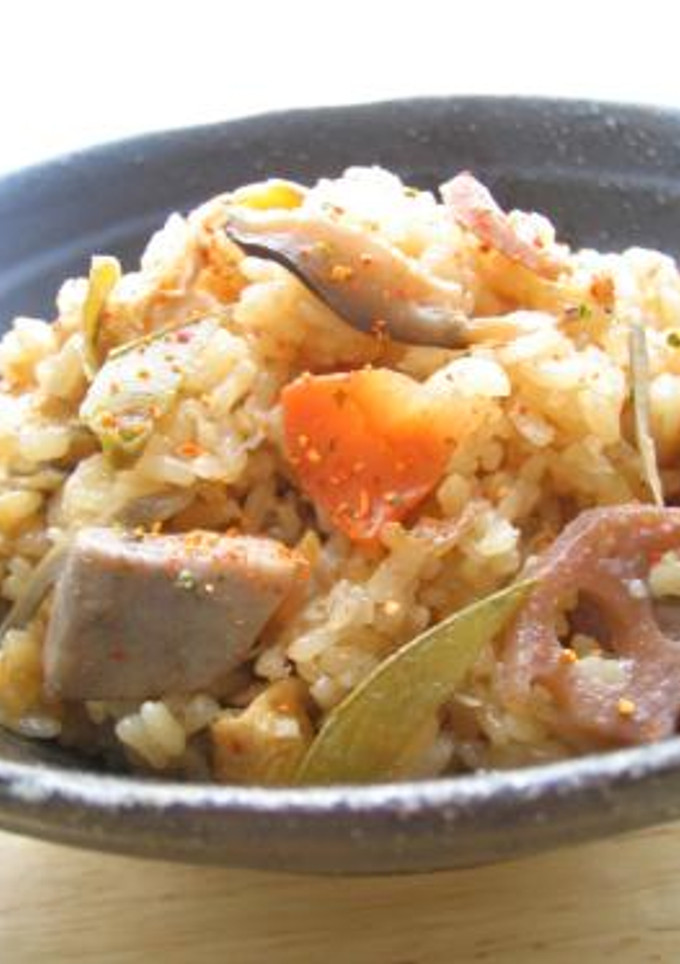 豚汁風炊き込みご飯-レシピのメイン写真