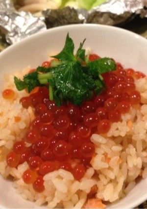 秋☆鮭と醤油イクラで海の親子丼-レシピのメイン写真
