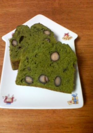 おせちで残った黒豆で☆抹茶黒豆パウンド-レシピのメイン写真