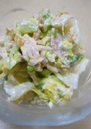 ツナマヨ＆ナッツで「白菜サラダ」-レシピのメイン写真