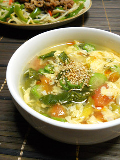 青梗菜とトマトの中華風スープ-レシピのメイン写真