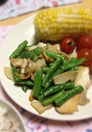 いんげんとエリンギのバター焼き-レシピのメイン写真