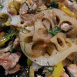 豚薄切り肉とレンコンの大葉コンソメ風味