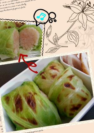 明太子ご飯の焼きロールキャベツ-レシピのメイン写真
