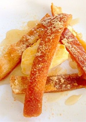 余ったパン耳で！あつあつきな粉パン♪-レシピのメイン写真