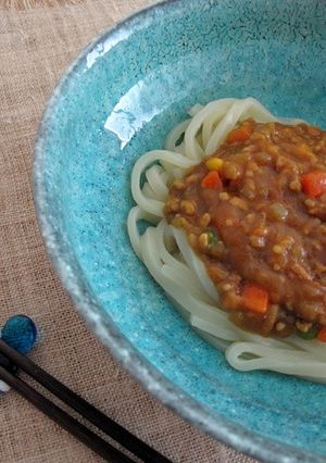 ドライカレーうどん-レシピのメイン写真