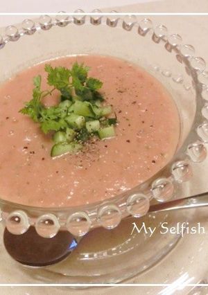 朝食にも*パン入りガスパチョ*-レシピのメイン写真