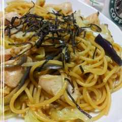 lunchに*なすとキャベツの和風パスタ-レシピのメイン写真
