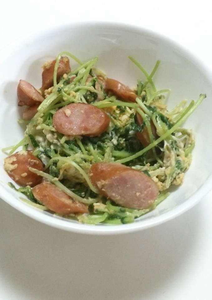 豆苗の中華炒め-レシピのメイン写真
